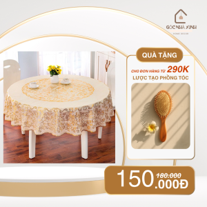 Khăn Trải Bàn Tròn Bằng Nhựa pvc Dày Chống Thấm Nước