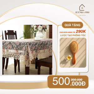 Khăn Trải Bàn Vải Jacquard Thêu Hoa Nhiều Màu Hình Chữ Nhật Trang Nhã Ốp