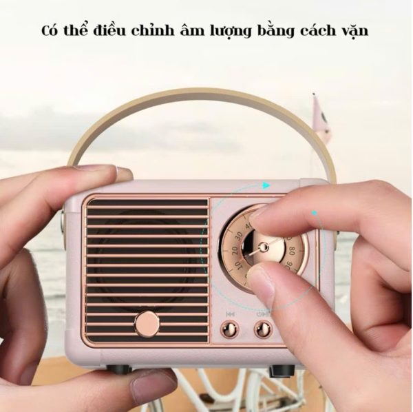 Loa Bluetooth HM11 Không Dây Phong Cách Vintage Hỗ Trợ AM/SW - Ảnh 4