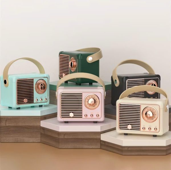 Loa Bluetooth HM11 Không Dây Phong Cách Vintage Hỗ Trợ AM/SW - Ảnh 2